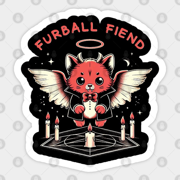 Furball Fiend Sticker by Trendsdk